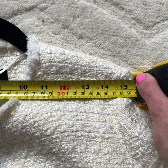 NWT 💖 Beautiful Zara Boucle ruffle jacket - Picture 6 of 11